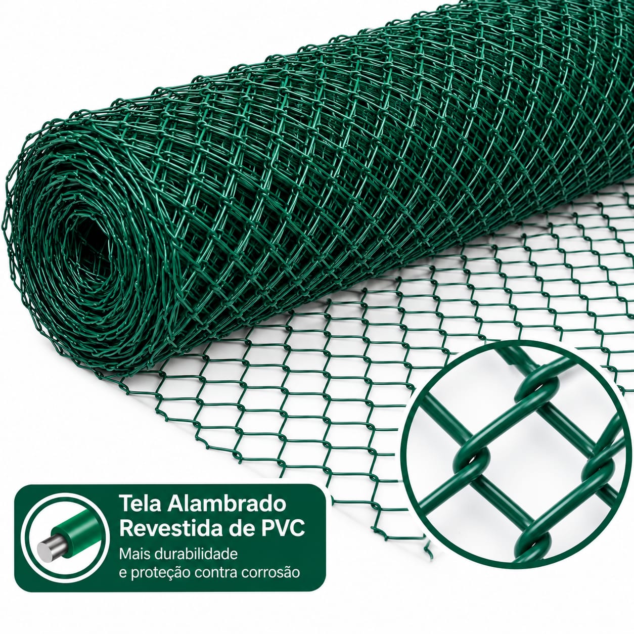 Tela alambrado revestida pvc — Casa das Telas, foto 24